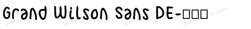 Grand Wilson Sans DE字体转换